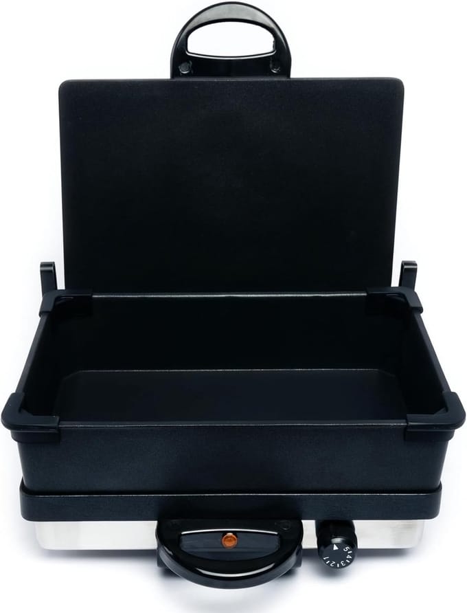 Elektrische Grill - Multifunctionele Pan - Veelzijdig Koken - Inclusief Braadpan - 2000 Watt - Zilver