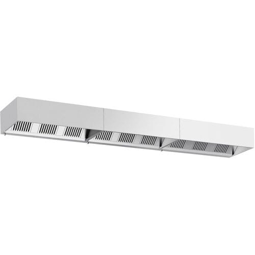 GGM Gastro Kastenhaube - 5600mm - mit Filter & Lampe Zilver