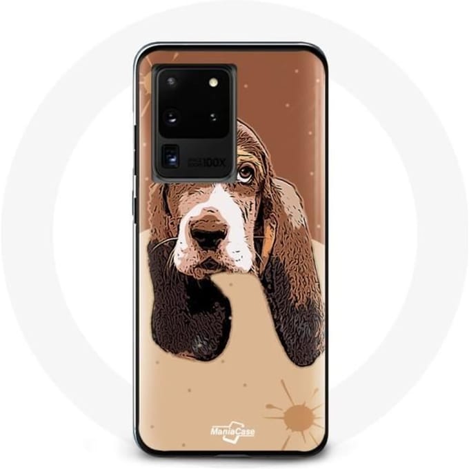 Case voor Samsung Galaxy S20 Ultra Basset Hound Dog Face