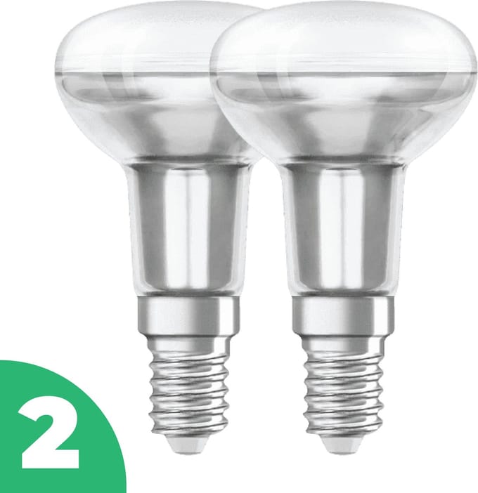 Trixline - Gloeilamp Reflector R50 - 25 W - E14 - 130 lm - Warm Wit 2700K - Dimbaar - 2 stuks