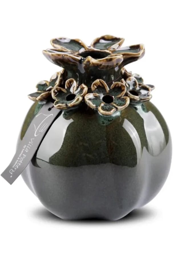 Groen Reactieve bloemenvaas Patricia 19x19x20