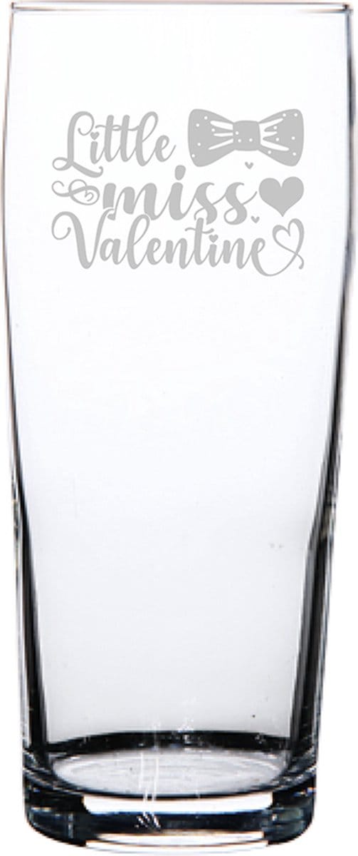 Gegraveerde bierfluitje 19cl Little miss valentine