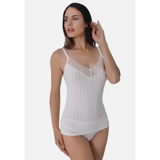 Damestanktop Sassa Natural Stripe