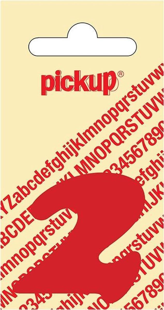 Pickup plakcijfer CooperBlack 40 mm - rood 2