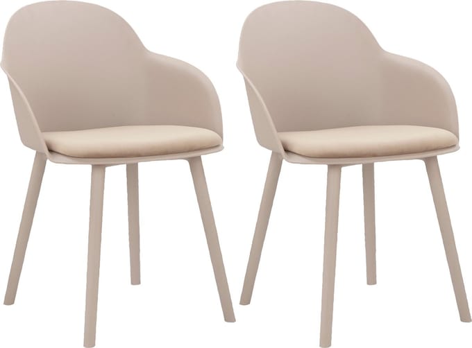 Seiko-Eetkamerstoel - 2 Pack - Beige