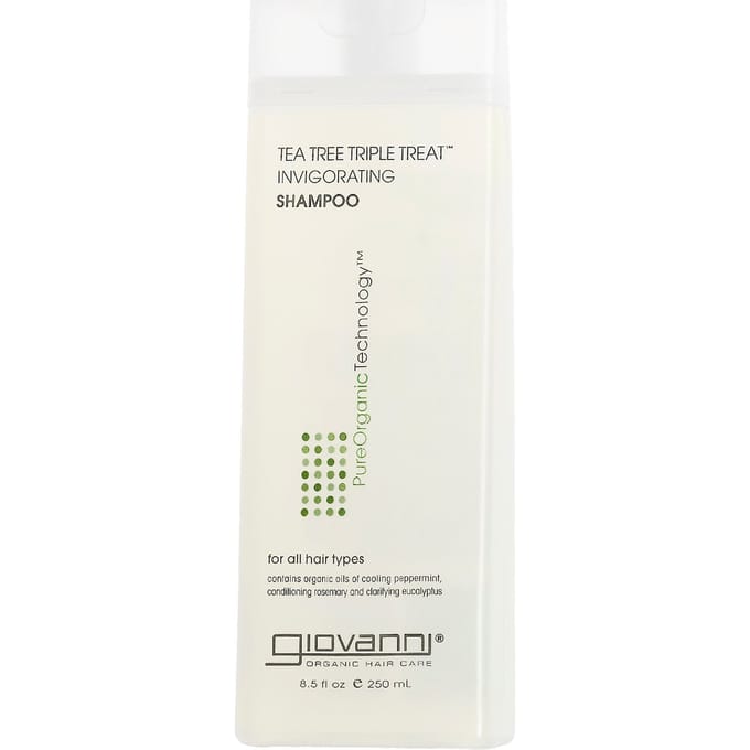 Giovanni, Tea Tree Triple Treat Invigorating Shampoo, for all hair types, 8.5 fl oz (250 ml)