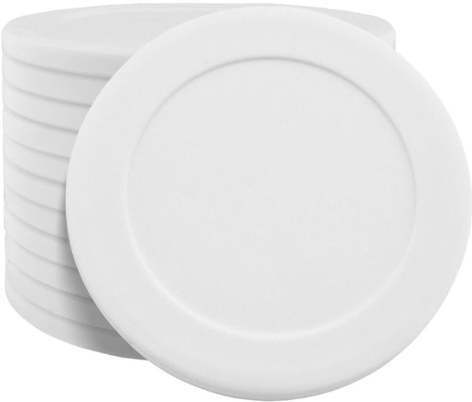CombiCraft Blanco Plastic Pokermunten Ø40mm Wit - 100 stuks