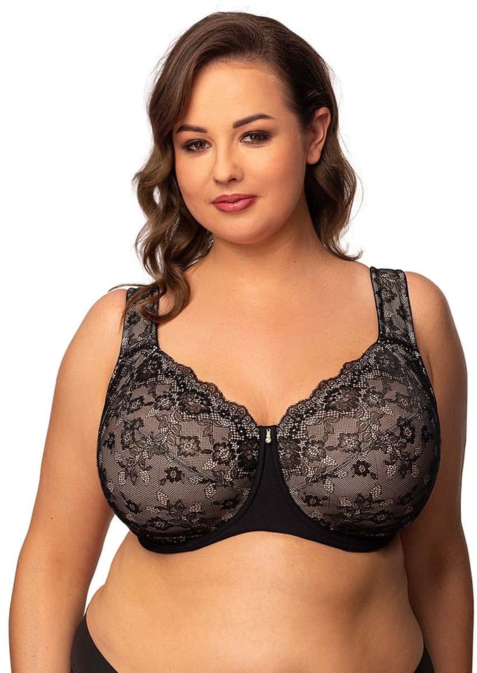 ORHIDEJA - softcup beugel BH - zwart - maat 105G