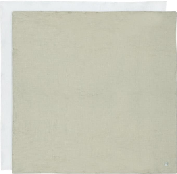 Jollein Hydrofiele Doek Large - 115x115cm - Olive Green/Ivory - 2pack
