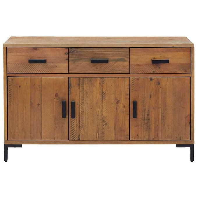 vidaXL - Dressoir - 110x35x70 - cm - massief - grenenhout - bruin