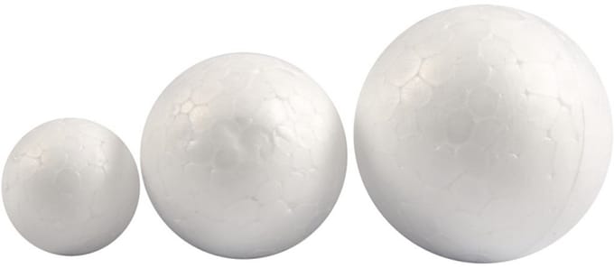 Creativ Company Polystyrene Balls Wit 12pcs.