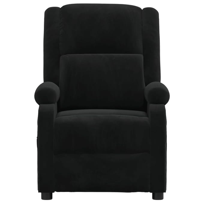 vidaXL - Fauteuil - verstelbaar - fluweel - zwart