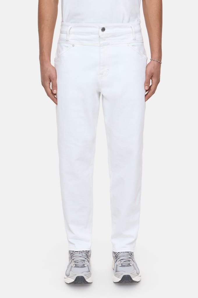 Closed X-lent Tapered Jeans Ivory Größe: W31L30 | Relaxed Fit Outlet | Herren | Weiß