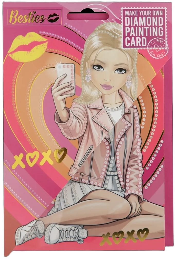 Besties Diamond painting kaart+envelop