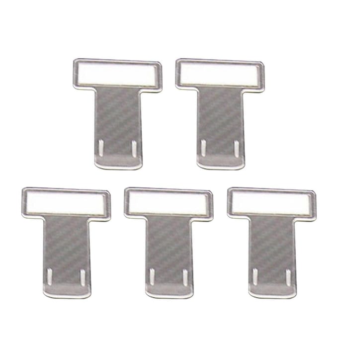 5 stuks transparante parkeerkaarthouderclip transparant