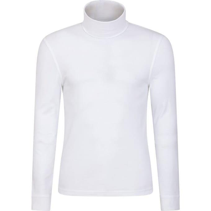 Mountain Warehouse Heren Meribel Katoenen Thermo Top (Wit)
