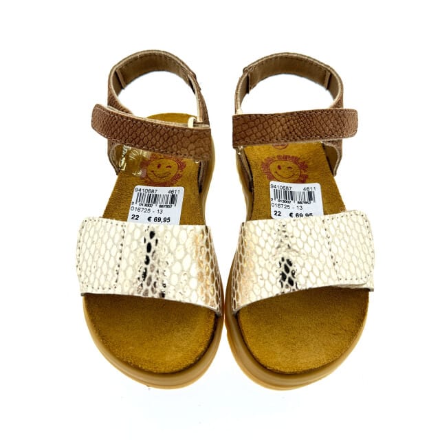 Develab - 48500 - SandalenMeisjesKindersandalen - Kleur: Cognac - Maat: 23