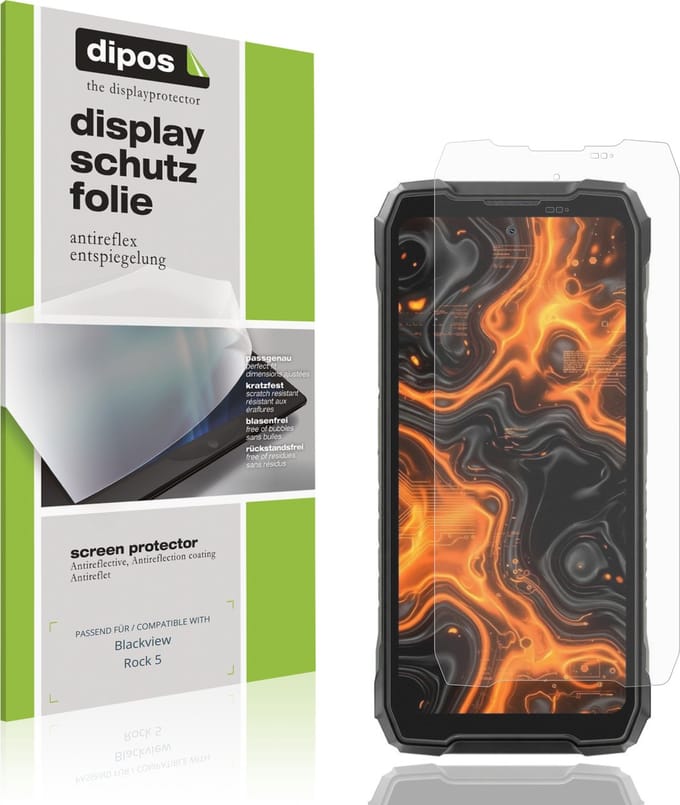 dipos – 4x Matte Beschermfolie geschikt voor Blackview Rock 5 | Krasbestendige & antireflecterende Screenprotector Ultra-Thin