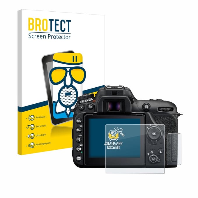 BROTECT - Screenprotector voor Nikon D7500 - Folie Beschermfolie Beschermglas matte