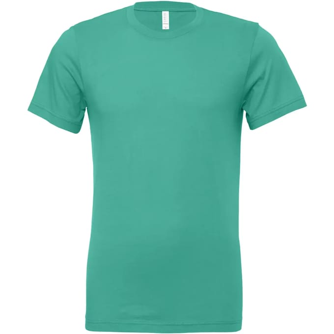 Bella+Canvas Unisex Jersey Short Sleeve Tee CV3001 - Teal - S