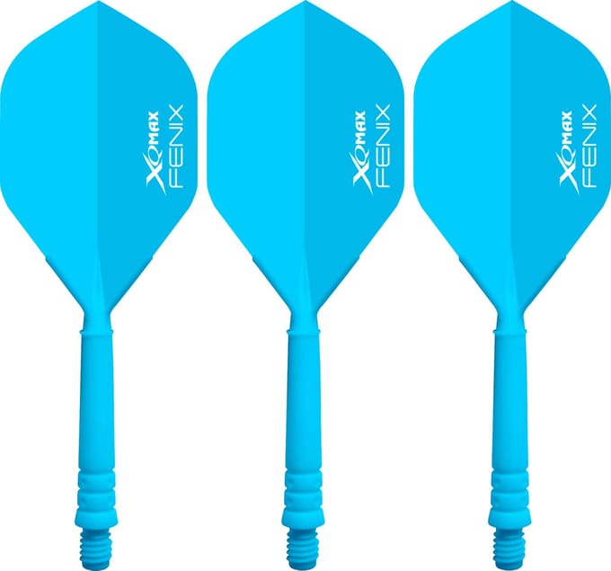 XQ Max Fenix Bar Flights Blue Standard - Dart Flights