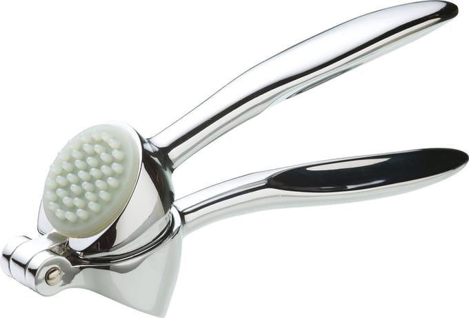 MasterClass Gegoten Knoflookpers met pletplaat en comfortabele handgrepen