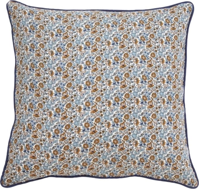 Sierkussen Ralla blauw/bruin 50 x 50
