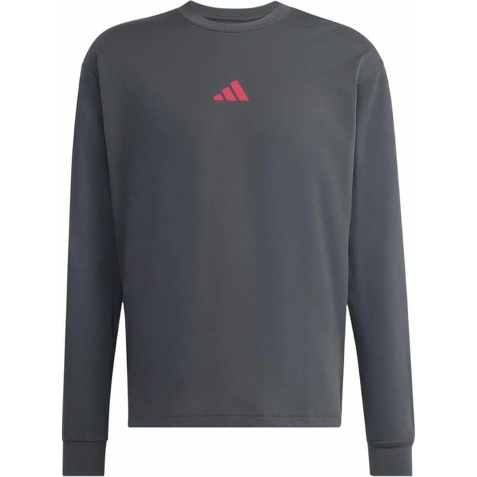 Adidas Running State Of Mind Graphic T-shirt T-shirts Heren - Grijs - Maat XL - Poly Mesh
