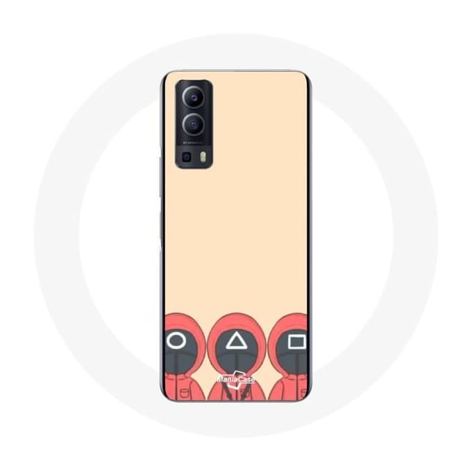 Vivo Y72 Case Squid Game Maskers Vierkante Driehoek en Cirkel Fan Art