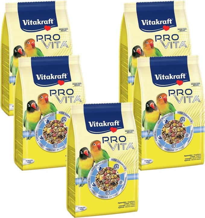 Vitakraft Pro Vita Agapornis - Vogelvoer - 5 x 750 g