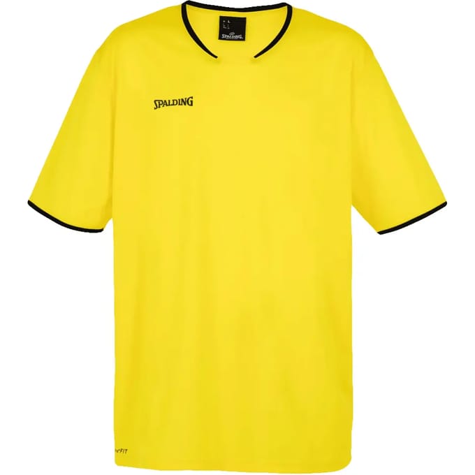 Move Shooting Shirt Korte Mouw Limoengeel/Zwart