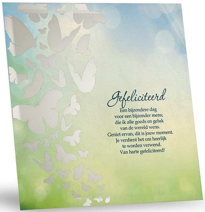 Silver Silhouette - Gefeliciteerd