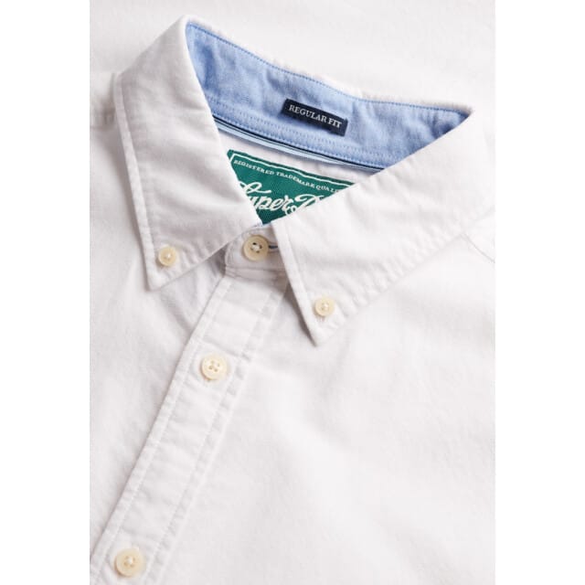 Superdry Preppy Oxford Overhemd Met Korte Mouwen Wit L Man
