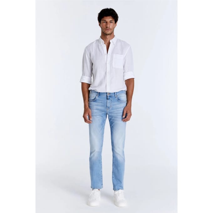 Cup of Joe Lance heren straight-fit jeans light blue
