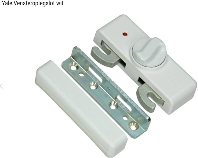 Yale Vensteroplegslot wit