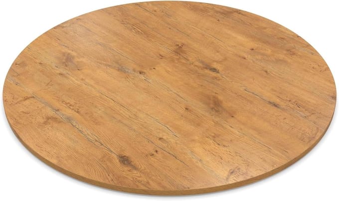 Tafelblad Rond - Houten Plaat - Meubelbouw Projecten - 28 mm Dik - Ø 50 cm - Eikenhout