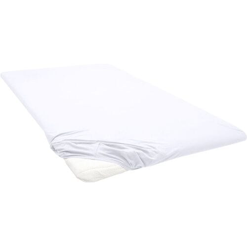BIBERNA Jersey hoeslaken (Wit, 90-100 x 200 cm)
