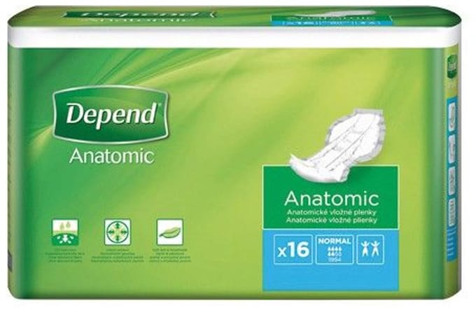 Depend Anatomic Inlegverband Normal 16 stuks