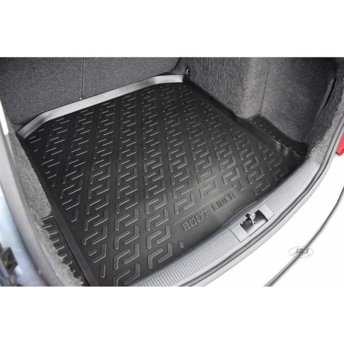 J&J AUTOMOTIVE | Tapis De Coffre Caoutchouc Premium Pour Skoda Fabia 2 Break 2007-2014 noir