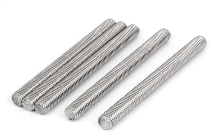 M12 Draadstang Volledig Schroefdraad RVS Lengte 140 mm Set van 5