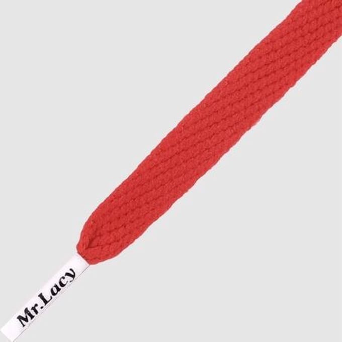 10 mm x 130 cm Rood  - Mr.Lacy Sneaker veters