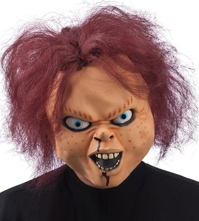 Carnival Toys Verkleedmasker Horror Doll Latex One-size