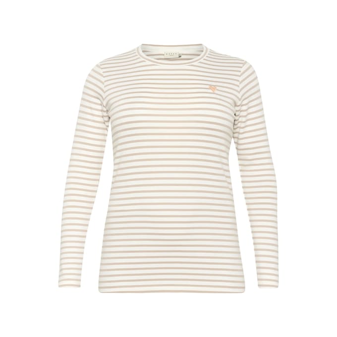 Dames-T-shirt met lange mouwen KAFFE Curve Lia