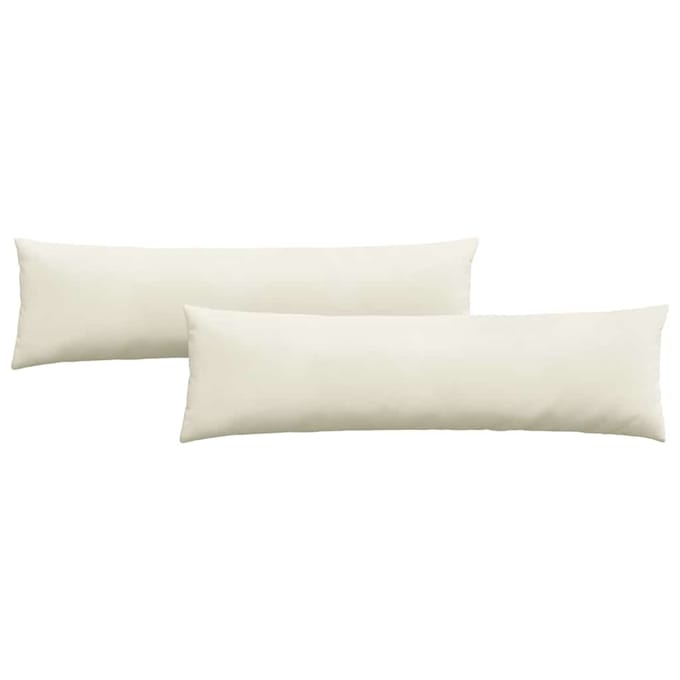 vidaXL - Zitkussens - 2 - pcs - Crème - 145 - x - 40 - cm - Corduroy - stof