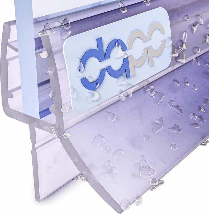 Waterafstotende Douchestrip Vervanging voor Douchecabine - 4mm/5mm Glasdikte - 100 cm