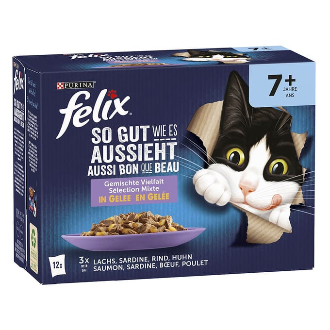 FELIX Zo lekker als het eruit ziet Gemengde variatie Senior (1 x 12 x 85g)