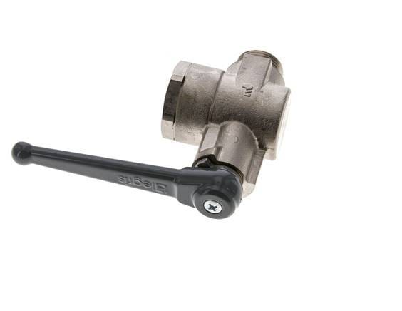Buiten x binnendraad G/G 3/4 inch 2-Weg Haakse Kogelkraan Messing - BL2BN-MAN-MF-034