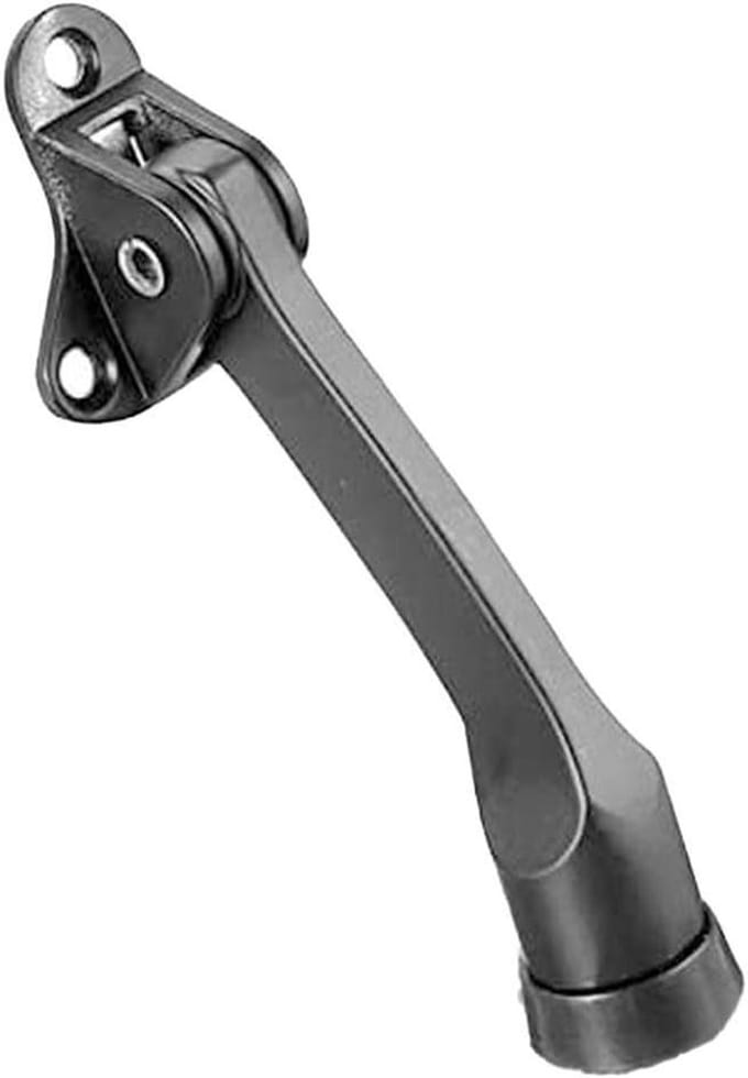 Zware Deurstopper - Voetbediende Stopper - Deuren Open Houden - Antislip Rubber - 13 cm - Zwart
