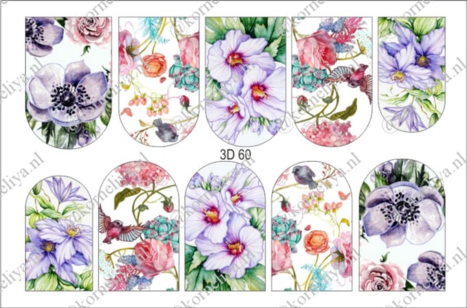 Korneliya 3D Waterdecal - 3D 060