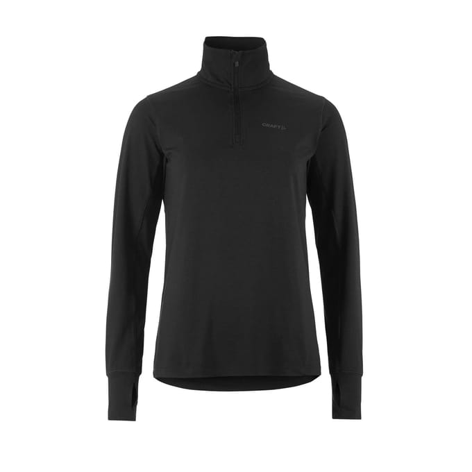 Dames ondershirt met lange mouwen 1/2 rits Craft Flow